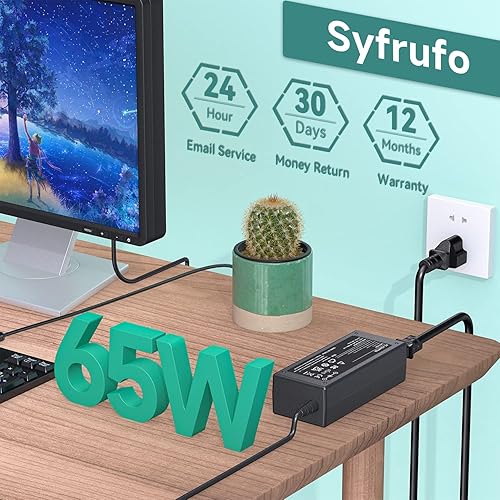 19V Power Cord for HP Monitor VH240A, 22CWA, 27F, 24F, 23ES, 24M