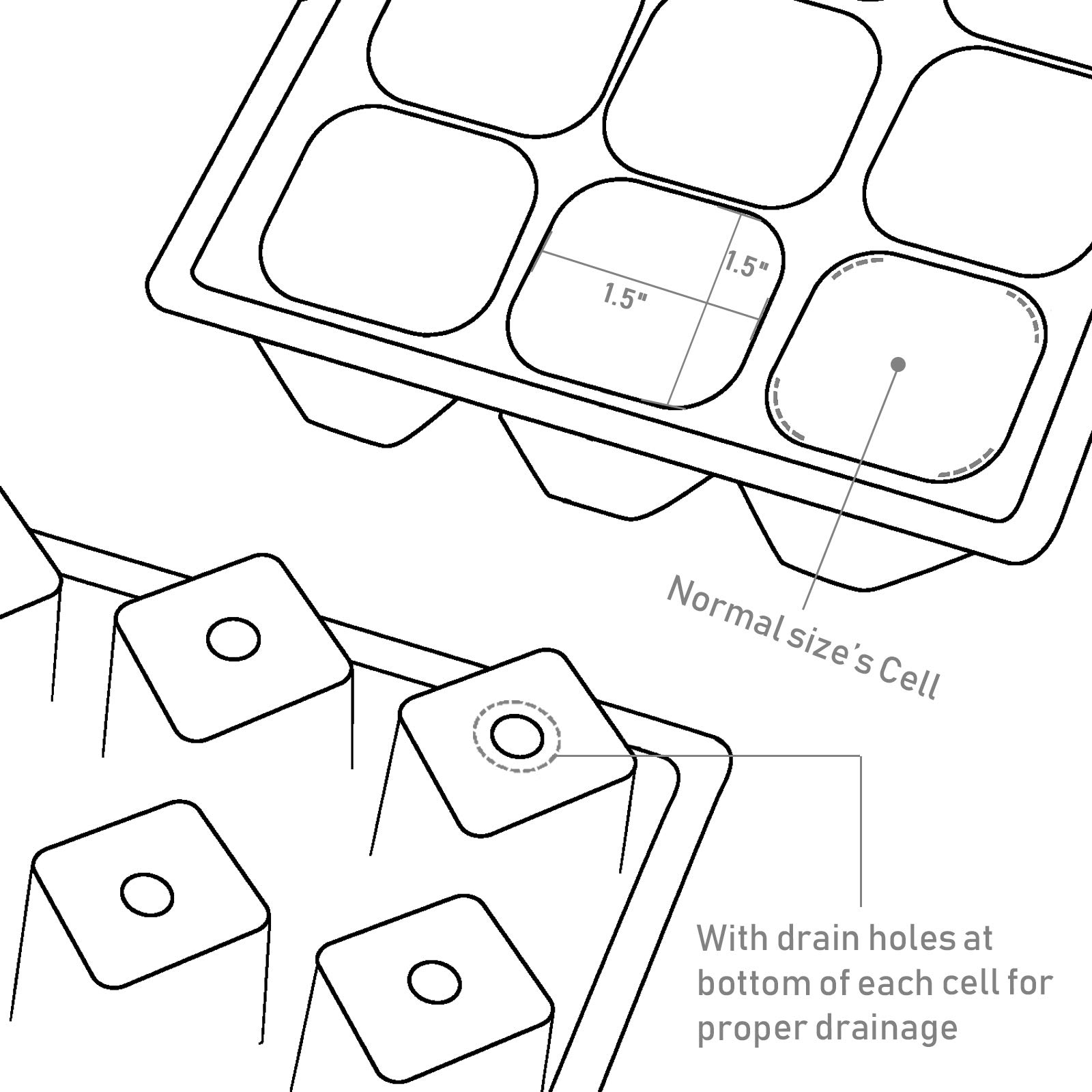 KORAM 10-Pack Seed Started Tray 120 Cells Clear Seedling Starter Tray Humidity Adjustable Seed Starter Kit with Lid Base Plant Tags and Hand Tool Kit (C12)