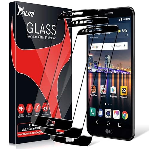 3-Pack] TAURI Screen Protector for LG Stylo 3, [Full Cover