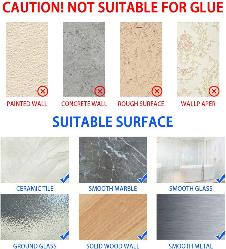 KaryHome 13.8 Inch Bathroom Glass Shelf, Wall Mounted Organizer Shelf with Rectangular Tempered Glass, Rust Proof Space Aluminum: Home & Kitchen