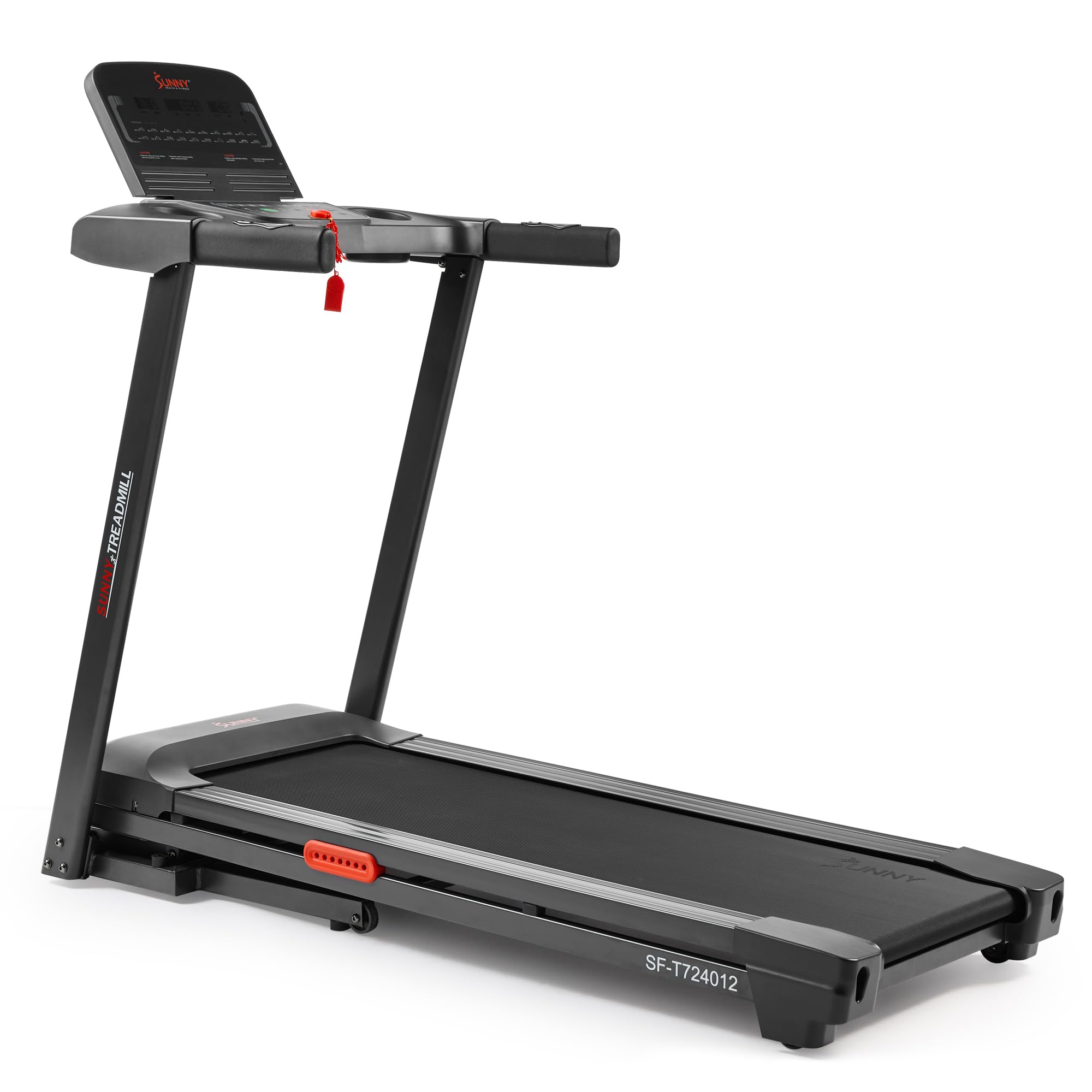 Photo 1 of *Major Damaged*
Sunny Health & Fitness Active 400 Smart Auto Incline Treadmill – Foldable Running Machine w/Bluetooth, Wi-Fi, 15-Level Incline, Shock Absorption & SunnyFit Fitness App - SF-T724012
*See Clerk Notes*