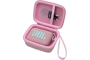 L LTGEM LTGEM Case Compatible with JBL Go 4 and JBL Go 3 and JBL Go 3 Eco Ultra-Portable Waterproof Speaker, Pink