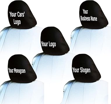 custom car headrest covers