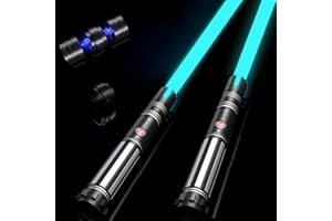Viglaschill Dueling Lightsaber Toy for Kids and Adults, 24 Colors 4 Modes & 6 Sounds, Type-C Rechargeable, 2-in-1 Detachable Design, Ideal Birthdays, Halloween for All Ages