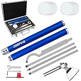 DEEFIINE Carbide Tip Wood Lathe Turning Tool set With Bowl sander, Lathe Roughing and Finishing Hollowing Tool Interchangeabl