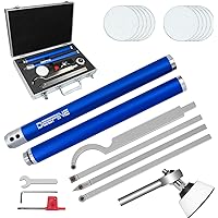 DEEFIINE Carbide Tip Wood Lathe Turning Tool set With Bowl sander, Lathe Roughing and Finishing Hollowing Tool Interchangeabl