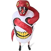 FUNNY COSTUMES Snake Skull Costume, Inflatable, Halloween Costume, Adult Size