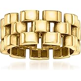 Ross-Simons 18kt Gold Over Sterling Panther-Link Ring