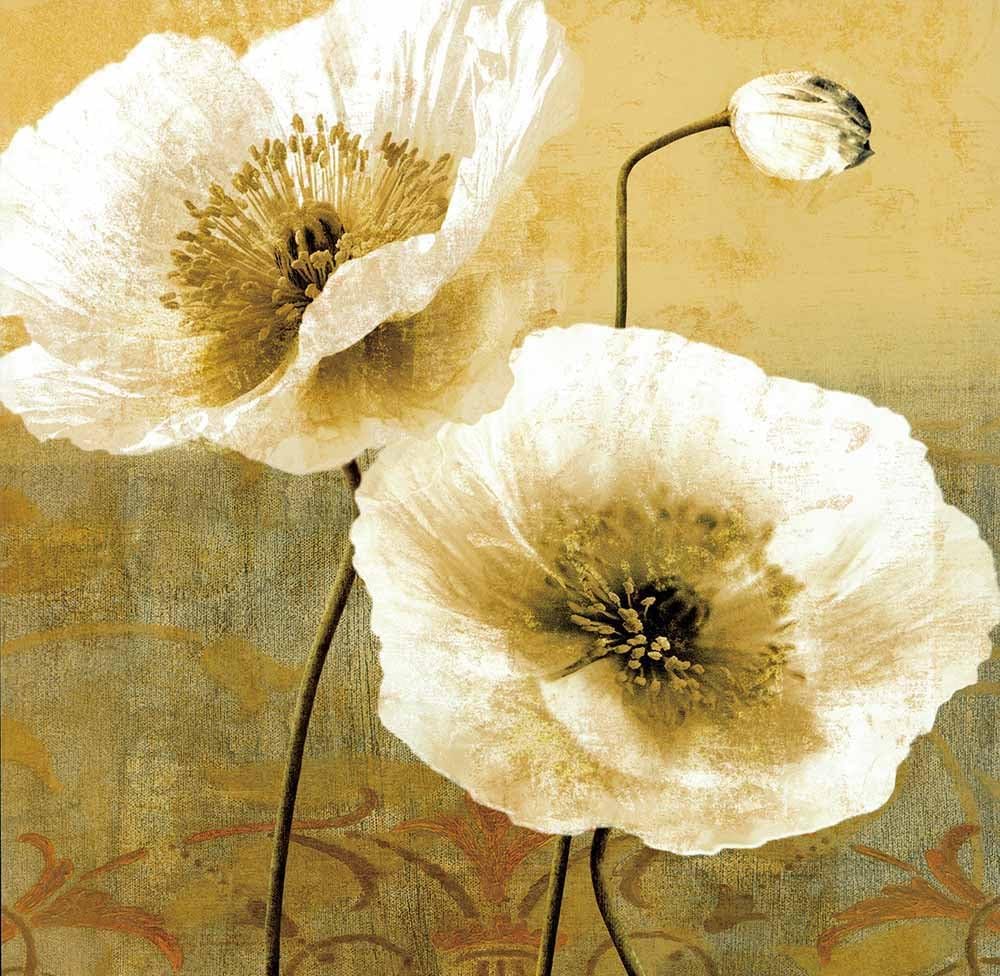 Dipinti Papavero Iii Pittura Di Fiori Astratti Decorazione da Parete Quadro  Stampa su Tela 40X120 cm Arte Decorazioni per interni