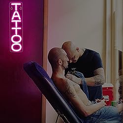 Blecode Tattoo Neon Sign for Wall Decor Text Led