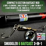 Rigged & Ready Smuggler 6 Baitcast Travel Rod Case 170 190 215 cm view 3