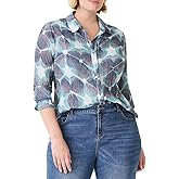 NIC+ZOE Women's Ethereal Seas Crinkle Shirt