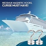 Neosmuk Magnetic Hooks 22lb Heavy Duty Pack of 10 White view 4