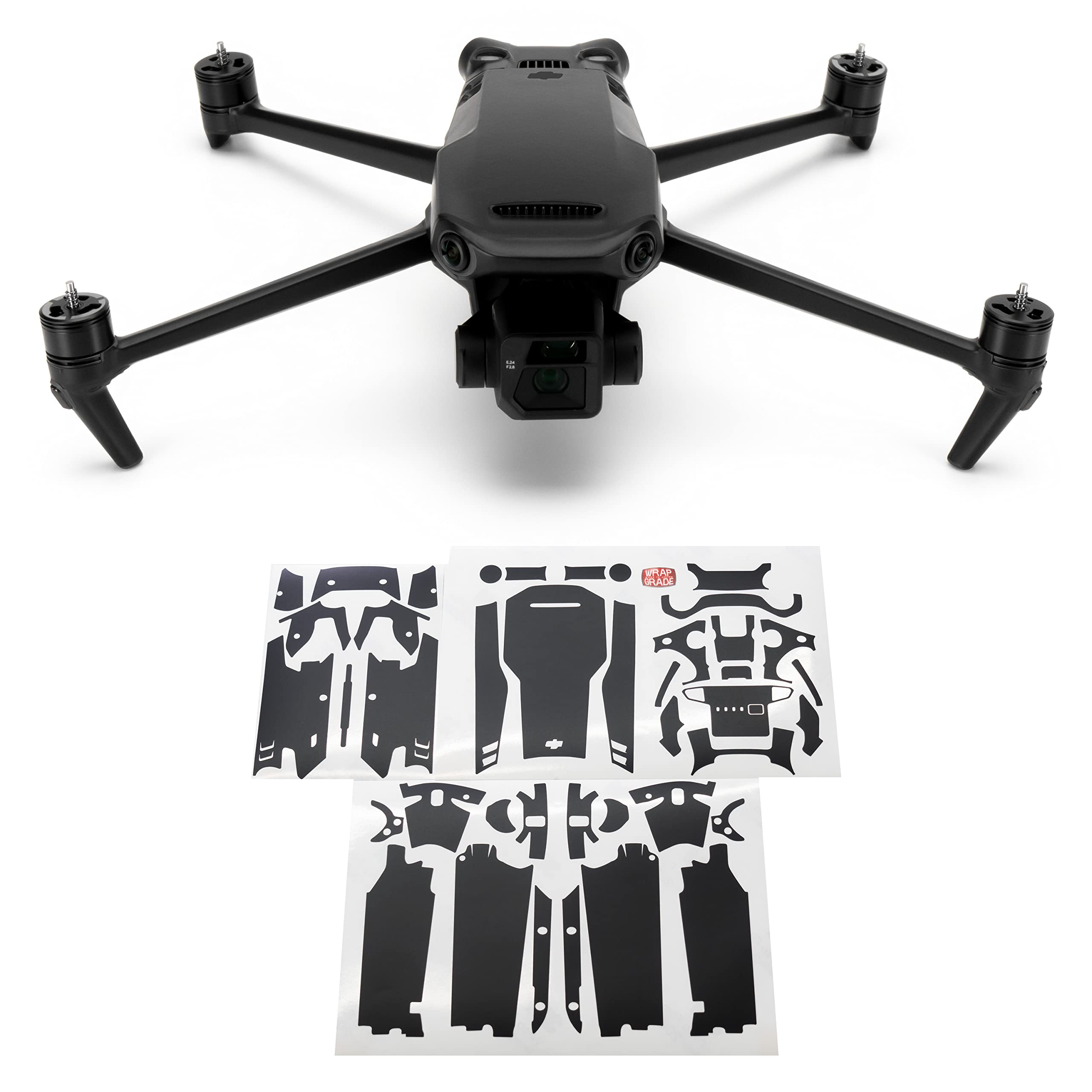 WRAPGRADE Full Skin Stickers Compatible with Mavic 3 / Mavic 3 Classic (STEALTH BLACK)