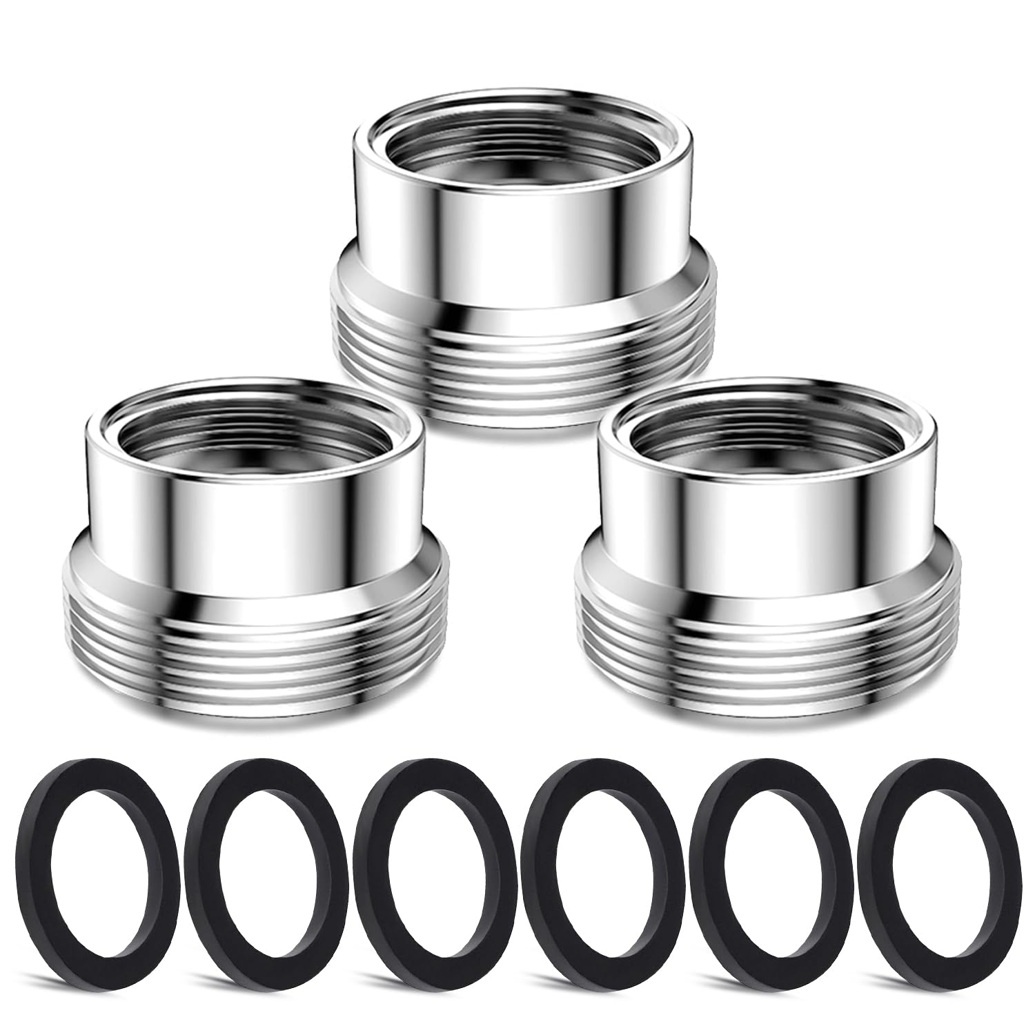 3 pcs Faucet Adapter Kit, CNYMANY Male M22mm to Female M16mm Kitchen Aerator Adapter Set Sink Faucet Adapter Connecting Garden Hose Water Filter Standard Hose via Diverter