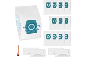 Spofan 12 Pack TU Dust Bags for Miele Pure Air TU 3D Vacuum Cleaners Bag for Guard L1/S1 Junior Flex Parquet Silence AllFloor