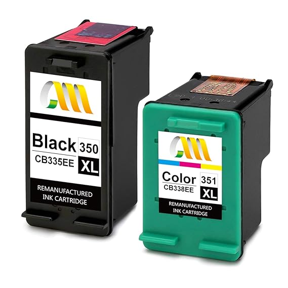 CMCMCM Wiederaufbereitet Tintenpatronen HP 350XL 351XL Druckerpatronen Kompatibel mit HP Photosmart C5280 C4480 C4280 C4580 C