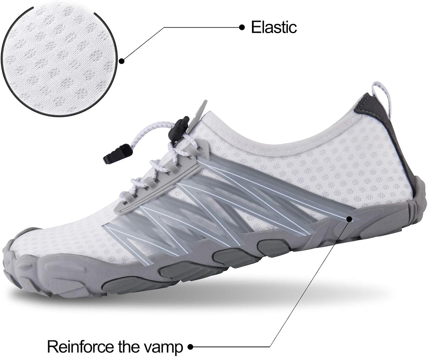  | SEEKWAY Mens Womens Water Shoes Quick-Dry Aqua Sock Barefoot Athletic Sports Shoes for Outdoor Beach Swim surf Walking Diving Boating Hiking Pool | Water Shoes