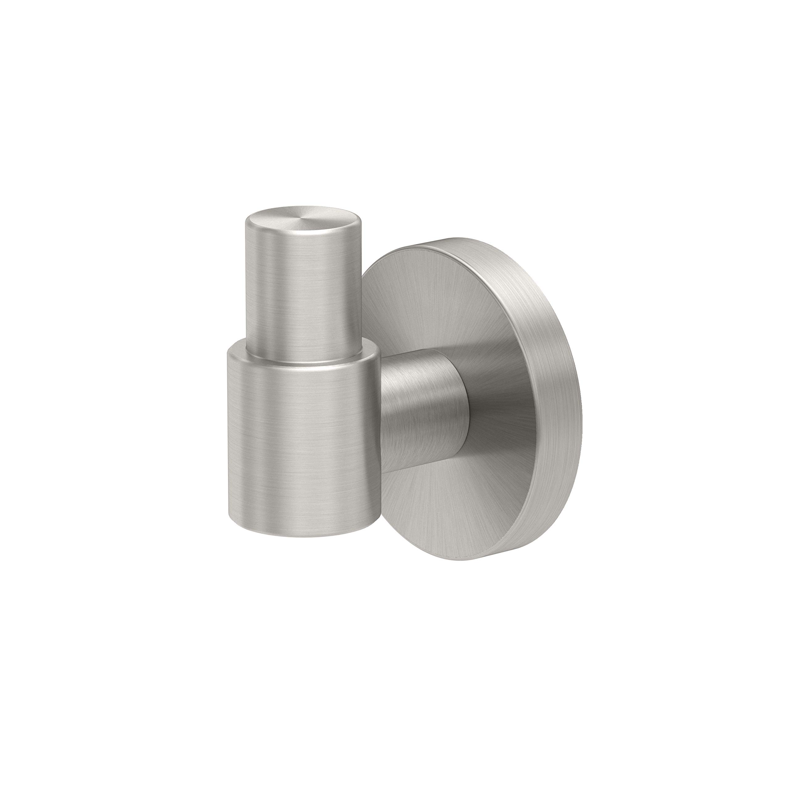 Photo 1 of Gatco 4675 Reveal Robe Hook, Satin Nickel | Wall Mounted 2.13" W Single Hook for Bathroom