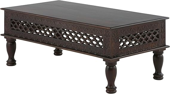 Loft24 Gloria Couchtisch Wohnzimmertisch Kolonialstil Sofatisch Antik