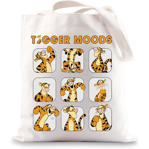 WZMPA Lustige Tiger Make-up-Tasche – „Tiger Ist Mein Geist“, Baumwolle-Leinen, 23x17 Cm