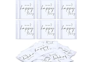 Eaasty Happy Tears Tissue Packs for Wedding 3 Ply Wedding Tissues for Guests Travel Size Bulk Facial Paper Welcome Bag Stuffe