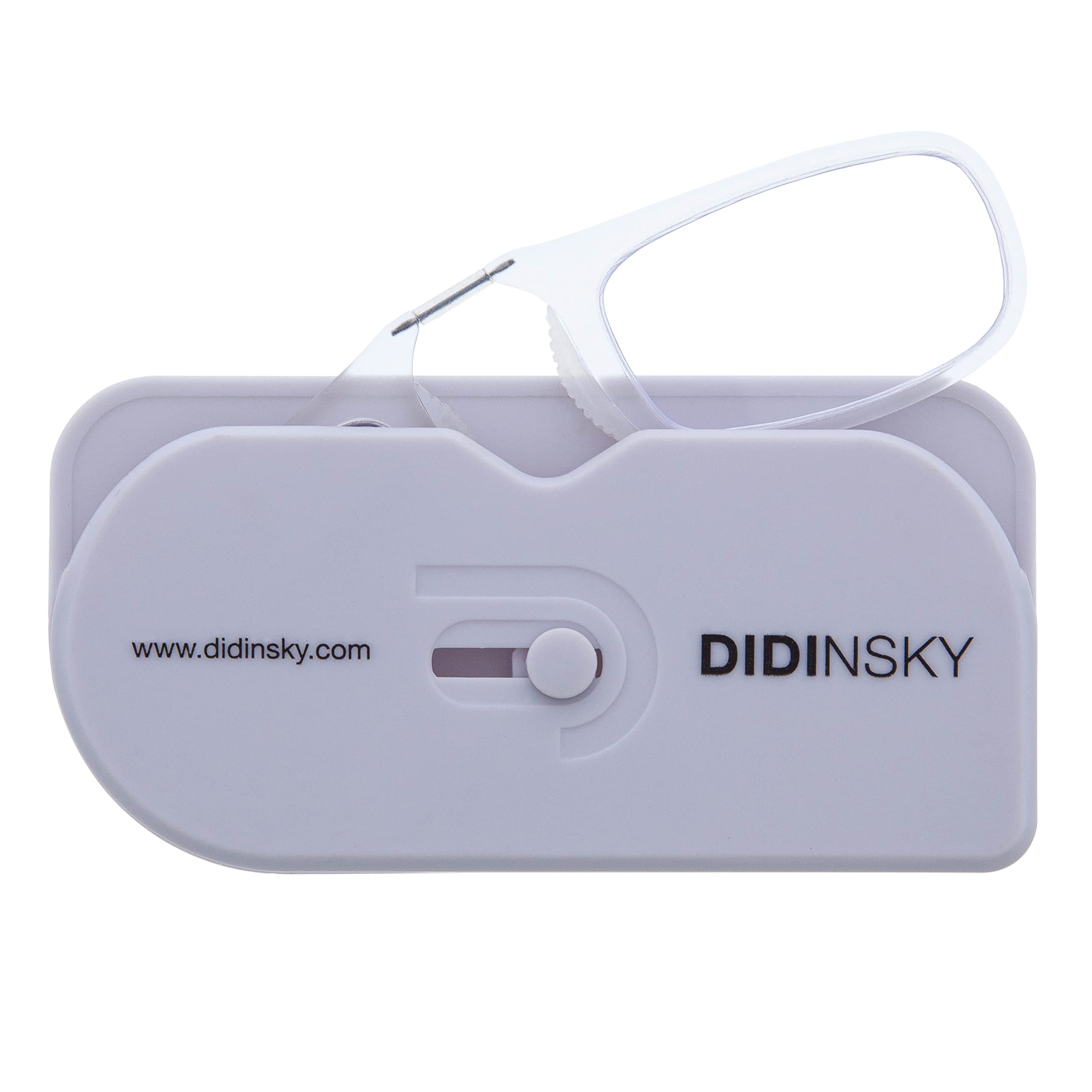 DIDINSKY DIMOMA Reading Glasses Without Temples | Flexible Beta Titanium Bridge | Blue Light Filter Lenses | BIO Based Rilsan® PA11 | 4 Colours, +1.0 to +3.0