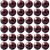 Natural Stone Beads 100pcs 10mm Red Tiger Eye Round Genuine Real Stone Beading Loose Gemstone Hole Size 1mm DIY Charm Smooth Beads for Bracelet Necklace Earrings Jewelry Making (Red Tiger Eye,10mm)