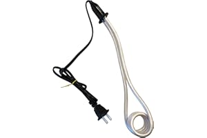 Professional EZ Travel Collection Portable Water Boiler Cooking Coil Coffee Pot Heater (XL 12-Inch)