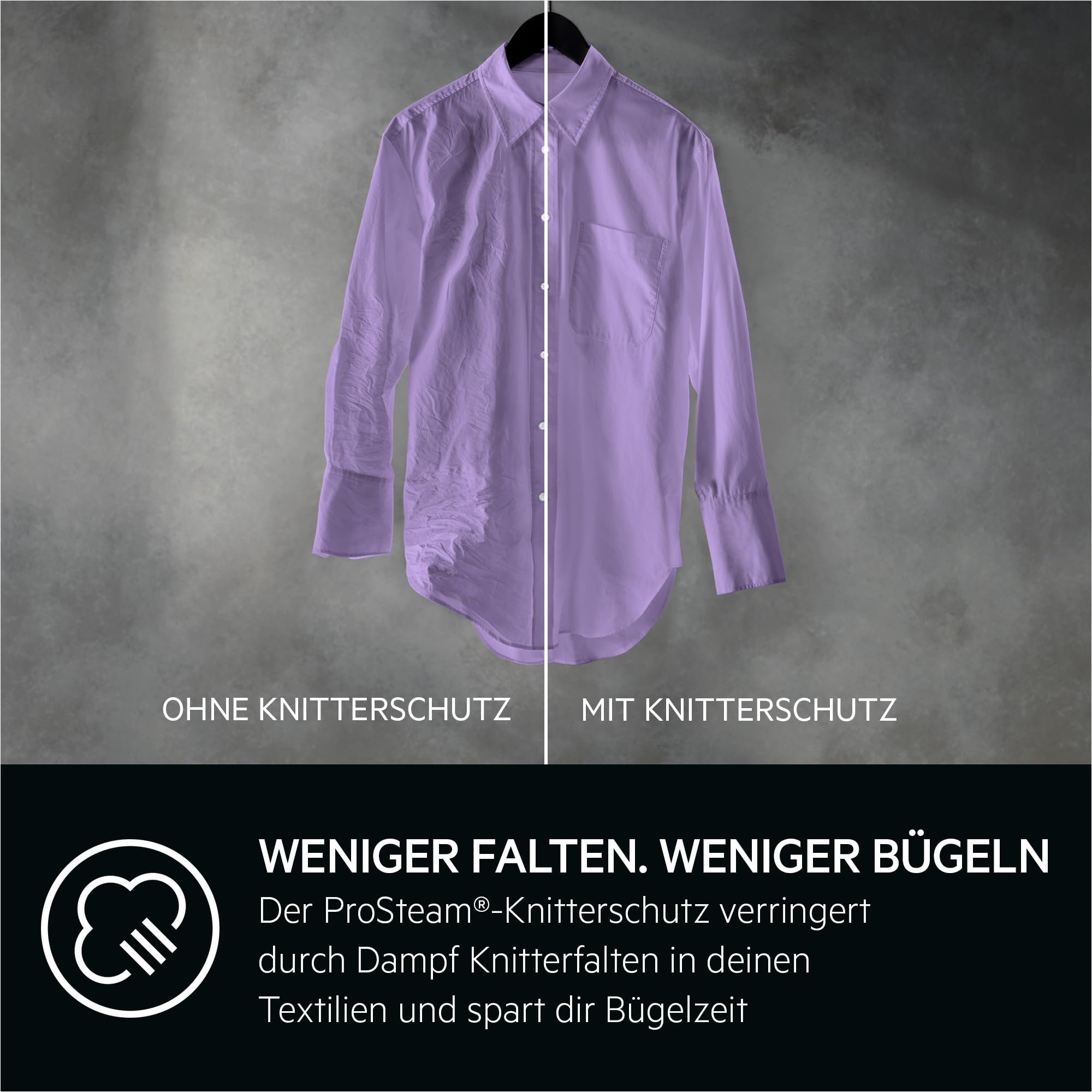 AEG Waschmaschine 9kg, Serie 7000 ProSteam - Dampf-Programm – Weniger Bügeln & Mehr Frische, A-20%, Leise, Mengenautomatik, Nachlegefunktion, Startzeitvorwahl, Vollwasserstopp, 1400 U/min, LR7AMZ491FL 4