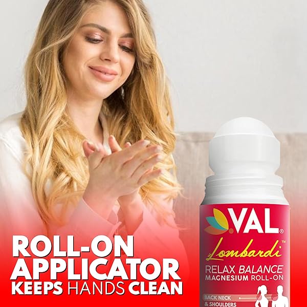 VAL LOMBARDI JOINT & MUSCLE THERAPY MAGNESIUM ROLL-ON | ZECHSTEIN MAGNESIUM LOTION WITH ARNICA & HERBAL BLEND | 3OZ