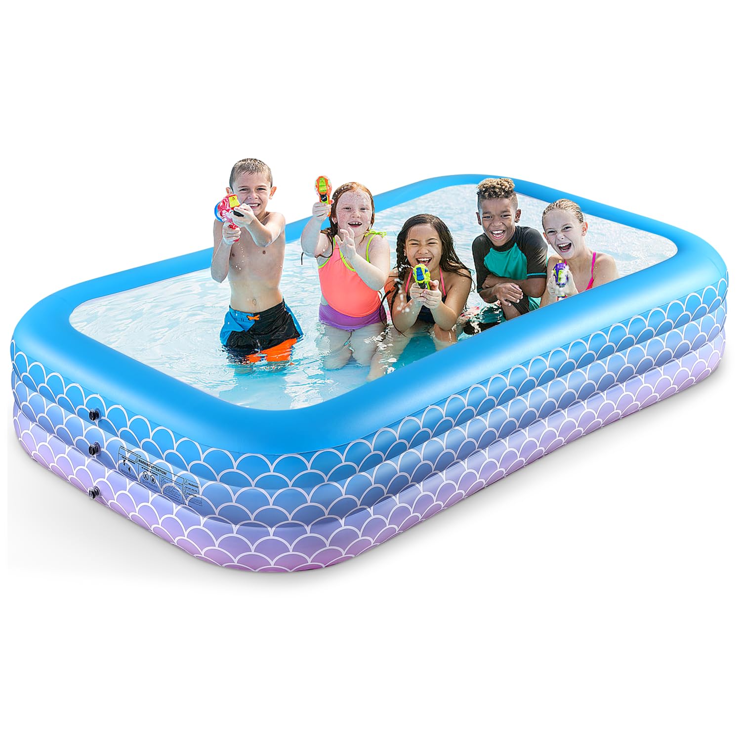 Photo 1 of Sunrio 2025 Upgrade Inflatable Pool for Kids and Adults-120"*72"*22" Full-Sized Inflatable Swimming Pool Leakproof Blow Up Above Ground for Backyard Outdoor Garden Summer Water Party Pink