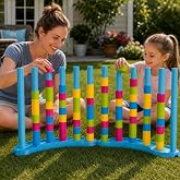 2 Pack Giant Color Matching Challenge Game, Speed Rings Stack Board Games | Indoor Outdoor Stack Games for Kids, Adults and Family, Camping &amp; Group Play, Table Games for Plus Fun Party, Family Night
