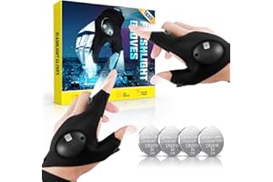 Led Flashlight Gloves Gift for Men Dad Funny Gifts for dad Who Have Everything, Handy Cool Gadgets Christmas Stocking Stuffer