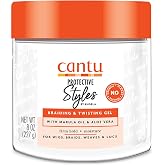 Cantu Protective Styles by Angela Braiding &amp; Twisting Gel with Marula Oil &amp; Aloe Vera, Gel for Natural Hair, 8 Ounce