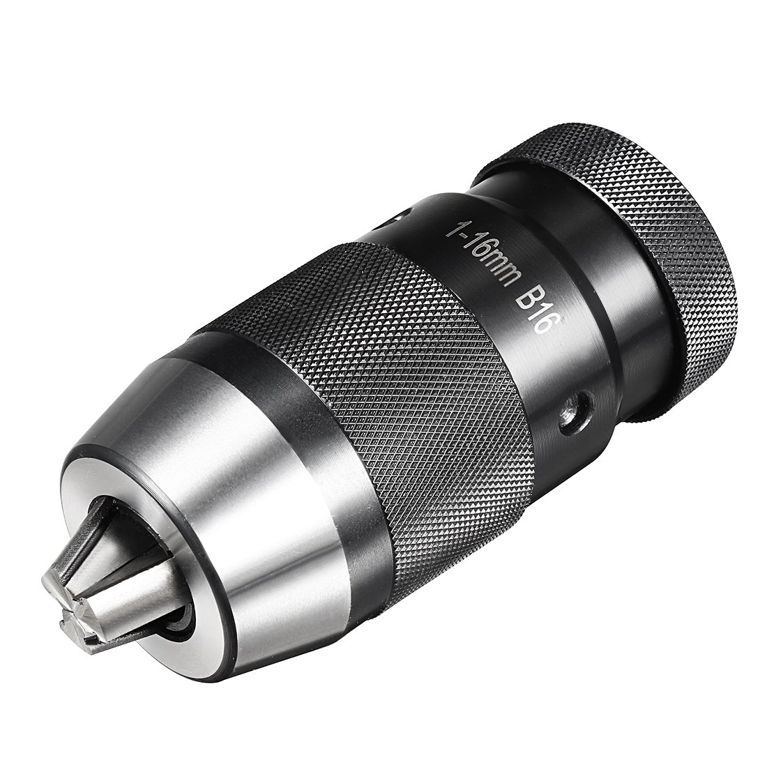 Sourcingmap Keyless Drill Chuck B16 Taper Mount Adjustable 1/32"-5/8" 3-Jaw for Lathes Milling Drilling Machine