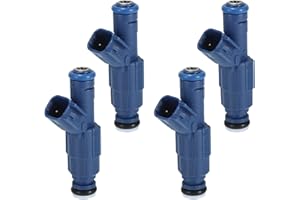 INFINAUTO Fuel Injector, Engine Fuel Injection Nozzle No.3M6G-9F593-BA for Ford Escape 2005-2008 2.3L for Ford Focus 2005-2007 2.0L Blue, 4 Pcs