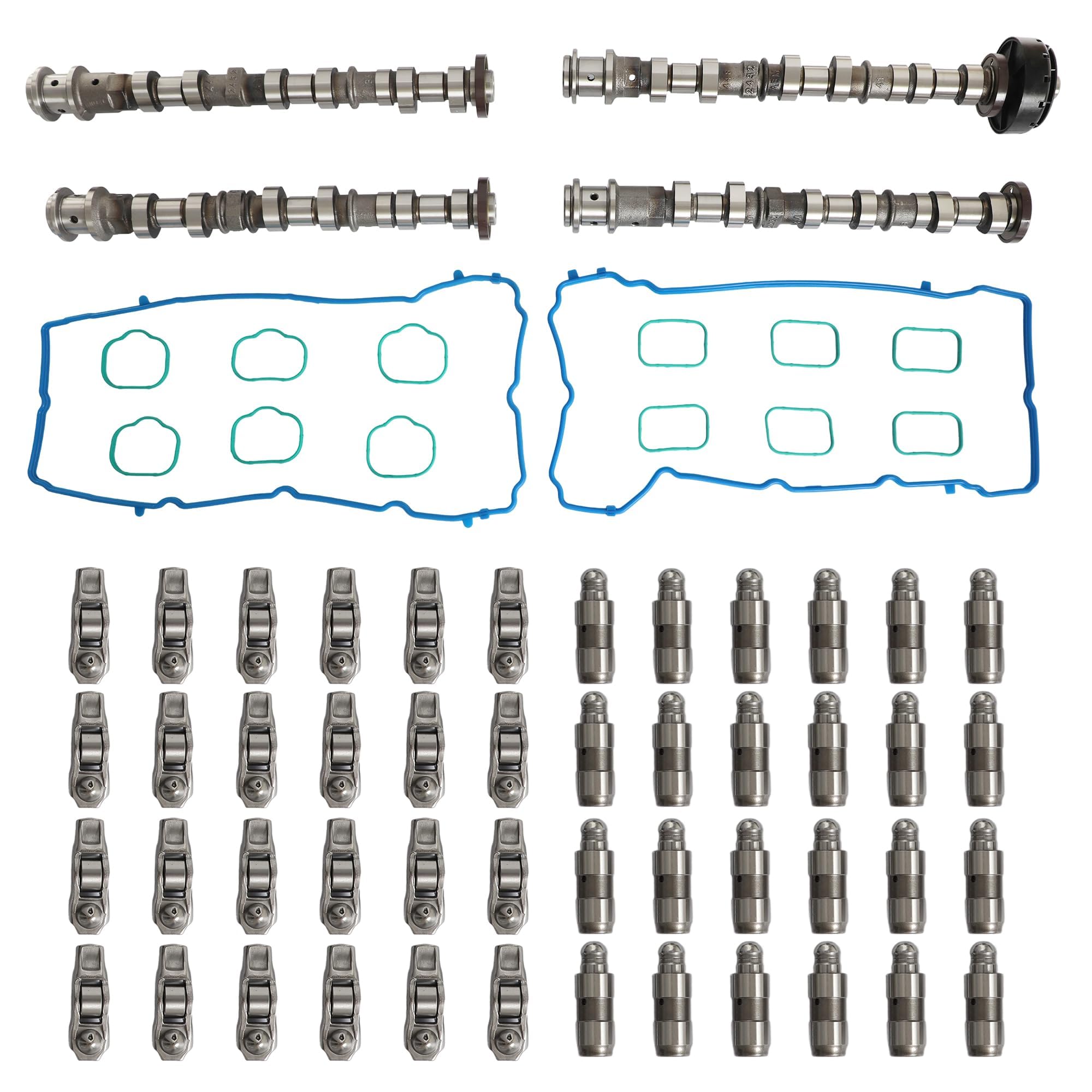 Photo 1 of 3.6 Camshaft Rocker Arms Lifters Kit Fit for Jeep Chrysler 200 300 Grand Cherokee Dodge Charger Durango Challenger Wrangler Ram 1500 Pentastar 3.6L 2011-2016 V6 5184377AG 5184379AG 5184380AG