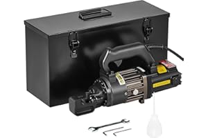 VEVOR Electric Hydraulic Rebar Cutter, 1000W Portable Rebar Cutter, Cutting up to 5/8 Inch (4-16mm) #5 Rebar within 2 Seconds, High Power Steel Rebar Cutter with Oil Can Rich Accessories,Black RC-16