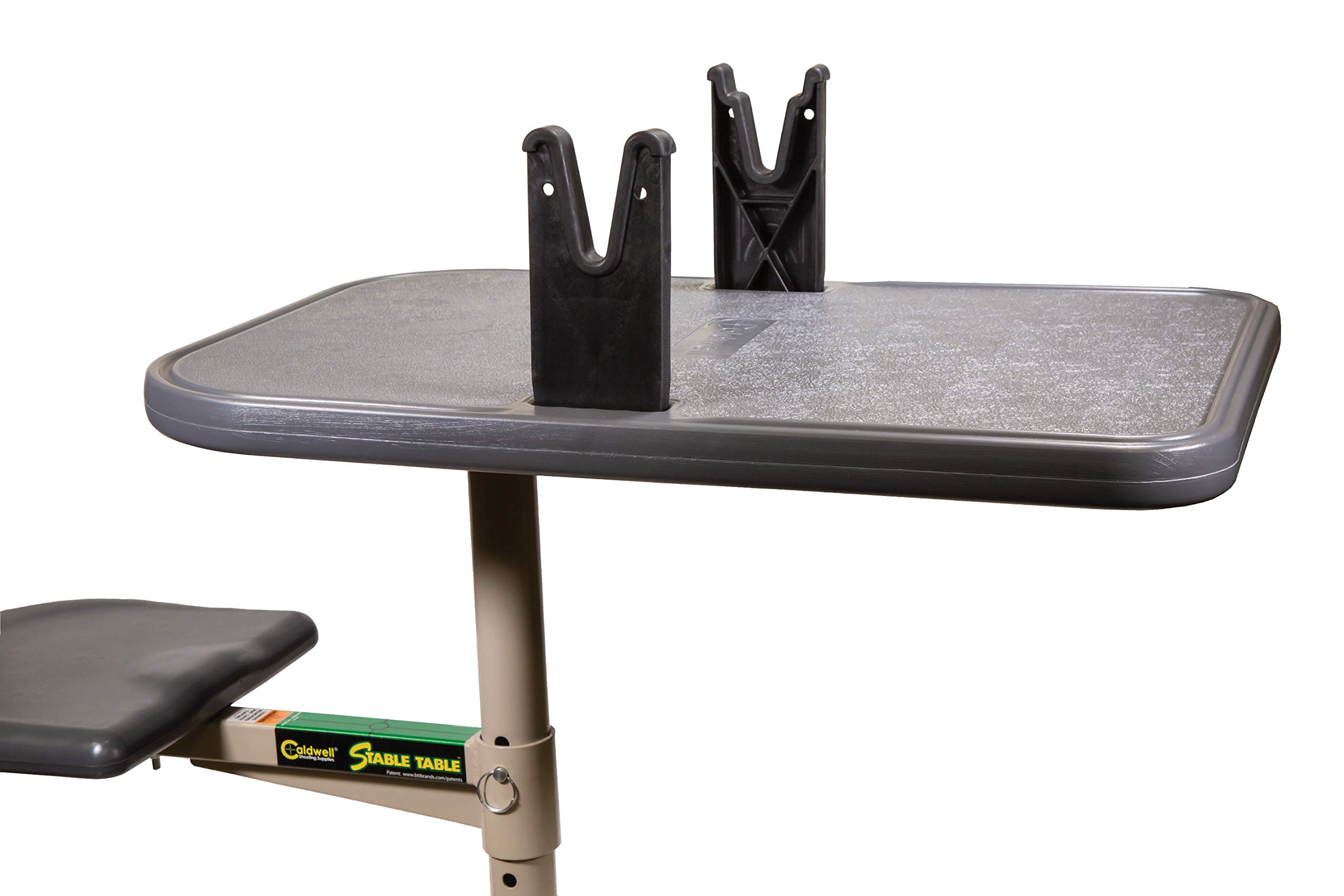 Caldwell Stable Table with Ambidextrous Design, 360 Degree Rotation and Weatherproof Synthetic