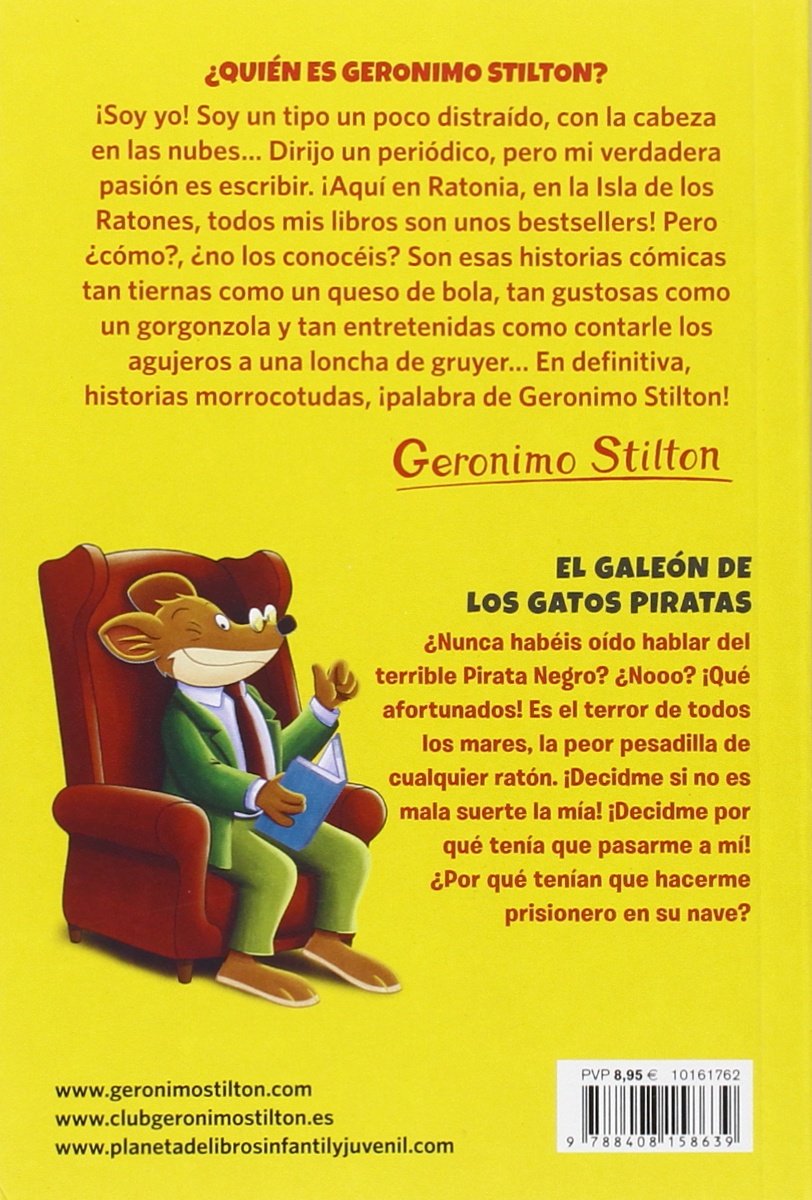 Geronimo Stilton 8 El Galeon De Los Gatos Piratas Geronimo