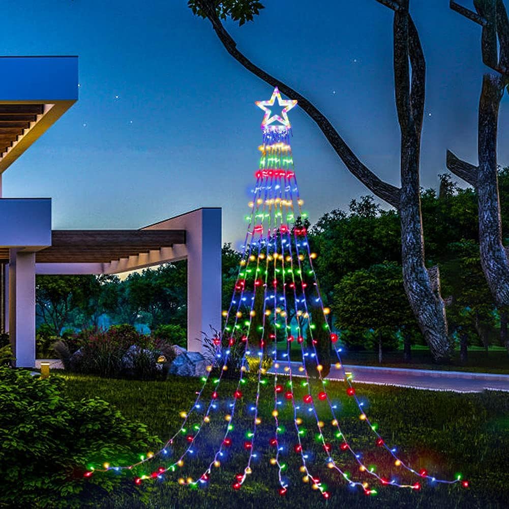 Christmas Decorations Star String Lights,320 LED