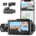 Dashcam WOLFBOX I07 3 Canaux 4K + 2.5K - Caméra Voiture Avant, Intérieur, Arrière Avec WiFi Et GPS - 4