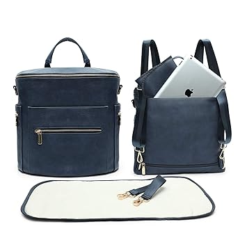 leather diaper bag backpack by miss fong