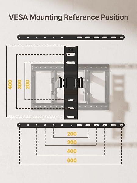 MONTEK ULTRA SLIM TV WALL MOUNT FOR 43-90 INCH TVS | 1.1″ THIN LOW PROFILE FULL MOTION BRACKET | DUAL SWIVEL ARTICULATING ARMS WITH TILT | MAX VESA 600X400MM | HOLDS 132LBS | FITS 16″/18″ STUDS