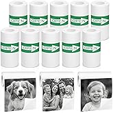 10 Rolls Mini Thermal Printer Sticker Paper, 57 X 25mm Self-Adhesive Thermal Paper for Mini Pocket Printer Kids Instant Camera Roll Refill Pocket Photo Printing Label