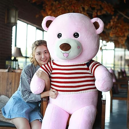 Amazon クマ 熊 ぬいぐるみ 超特大 テディベア クマ 縫い包み 抱っこクッション 抱き枕 バレンタイン お誕生日プレゼント 記念日 彼女へ 子供 可愛い もちもち 癒し系 高弾力 多機能 添い寝 インテリア 置物 洗える おもちゃ お人形 贈り物 結婚式 お祝い ぬいぐるみ