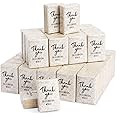 Sparkle and Bash 60 3 Ply Bamboo Thank You Pocket Tissues Travel Packs for Anniversary Items - 3x2 In Thank You for Celebrating With Us Tissue Travel Packs