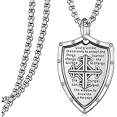 Zoxuxiwu Serenity Prayer Cross Necklace 925 Sterling Silver Cross Necklace Serenity Prayer Jewelry Gifts for Men Women