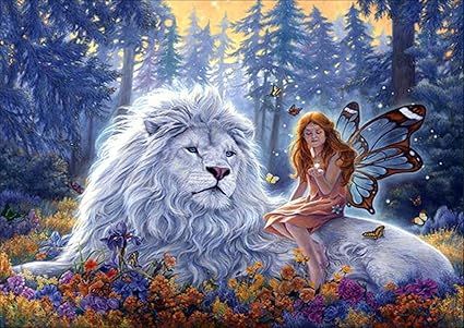 5D Diamant Malerei Engel - 40x50cm DIY Kristall Kreuzstich Set